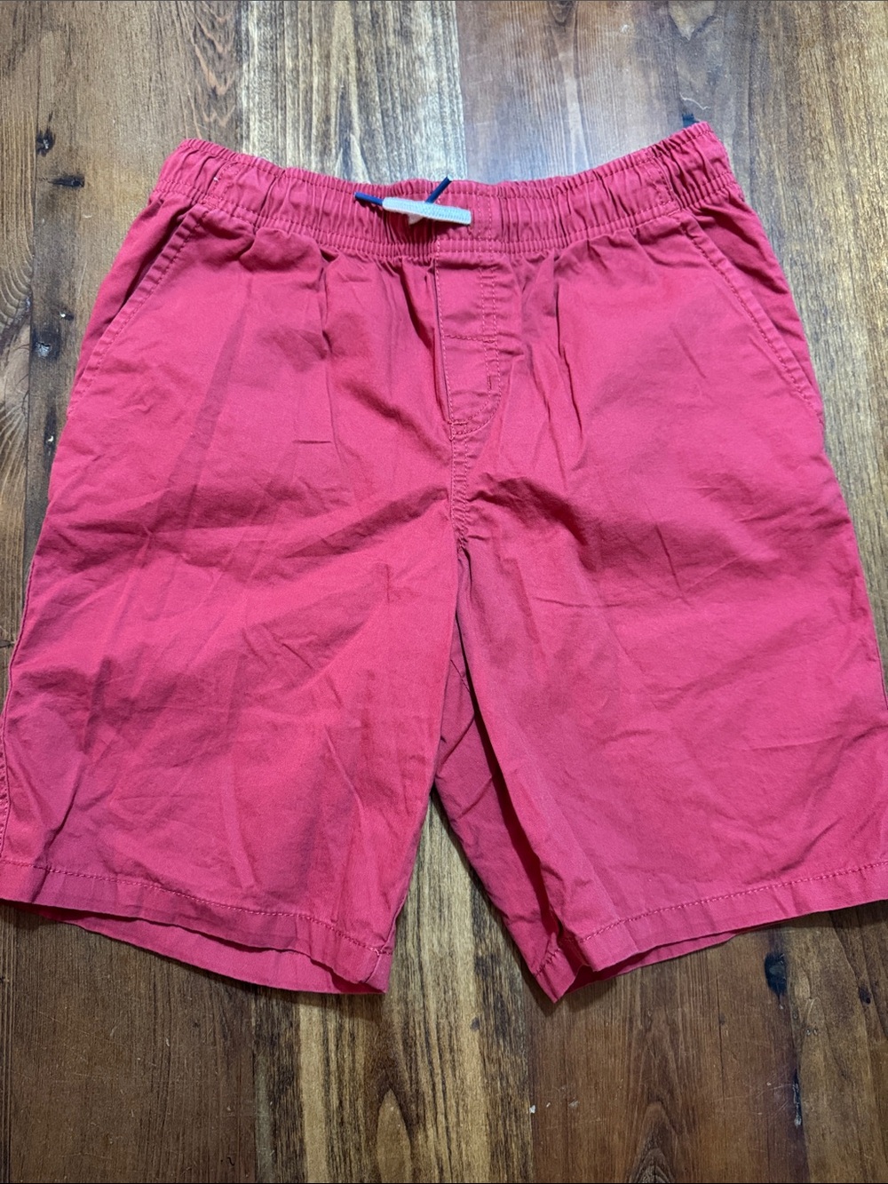 Boys Casual Elastic-Waist Shorts - Red
